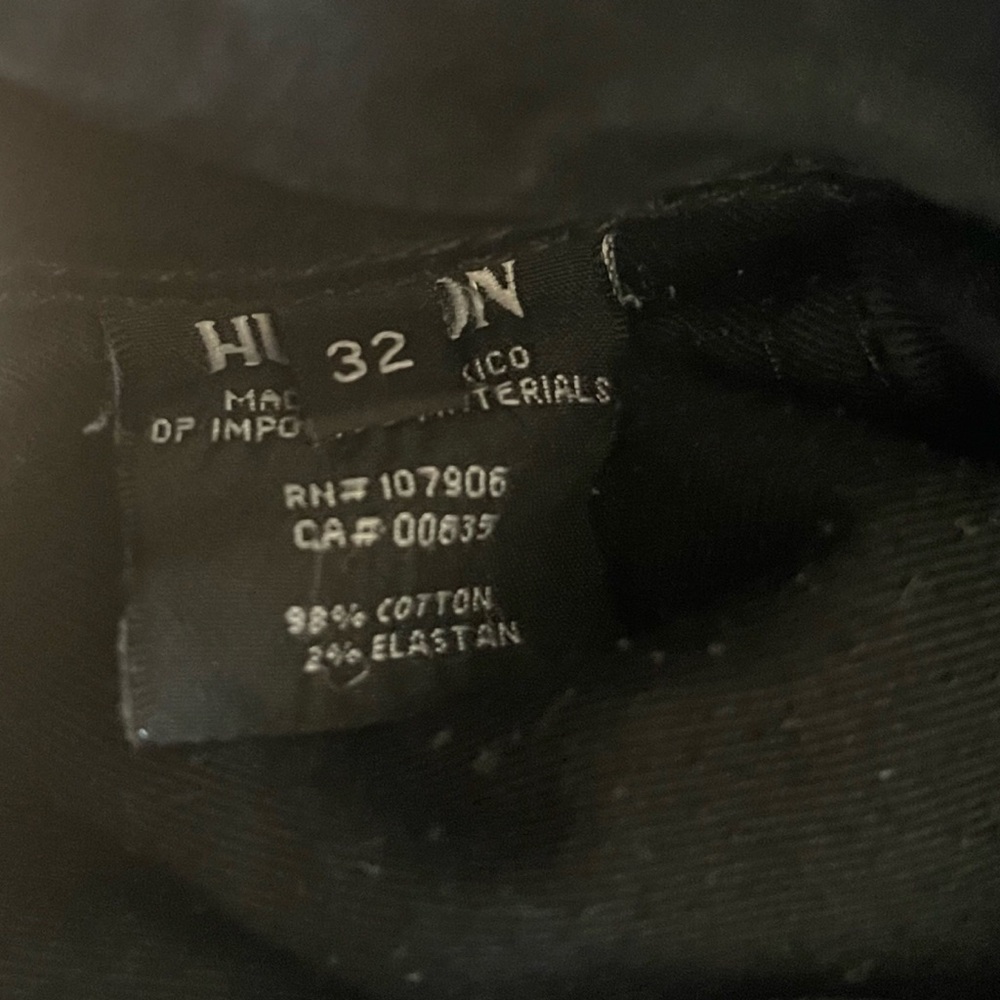 ❤️ Hudson Collin Skinny Black Jeans 32 - Picture 6 of 8